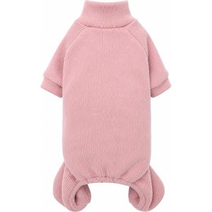 Parisian Pet Ribbed Pink Lounge Set Dog Pajamas, X-Large