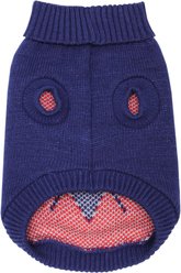 Parisian Pet Argyle Navy Red Knitwear Dog Sweater, Large slide 2 of 4