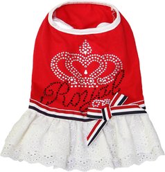 Parisian Pet Royal Crown Red Regal Outfit Dog Dress, X-Large