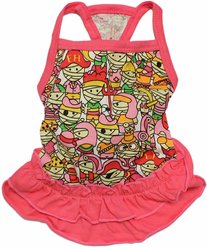 Parisian Pet Artsy Creative Pattern Outfit Dog Dress, X-Small