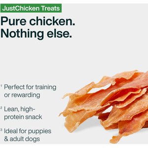 JustFoodForDogs Chicken Breast Dehydrated Dog Treats, 5-oz bag