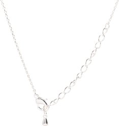 Amanda Blu CZ Doodle Necklace, Silver, 18 to 21-in slide 2 of 3