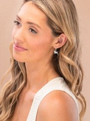 Amanda Blu CZ Labrador Retriever Earrings, Silver slide 2 of 2