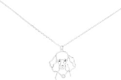 Amanda Blu Wire Poodle Necklace, Silver, 18 to 21-in