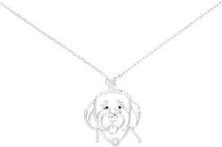 Amanda Blu Wire Doodle Necklace, Silver, 18 to 21-in
