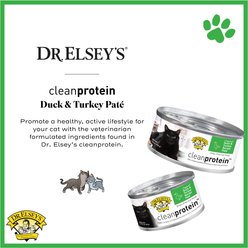 Dr. Elsey's cleanprotein Duck & Turkey Recipe Wet Cat Food, 2.75-oz can, case of 24 slide 2 of 7