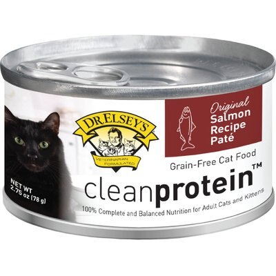 Dr. Elsey's Dr. Elsey's cleanprotein Salmon Recipe Wet Cat Food, 2.75-oz can, case of 24