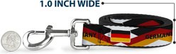 Buckle-Down Global Soccer Cup Series Germany Spirit Flag Dog Leash, 4-ft long, 1-in wide slide 2 of 3