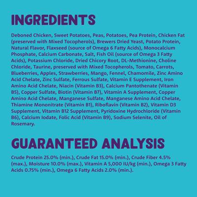 Show full view: Edgard & Cooper Succulent Free-Run Adult Grain-Free Chicken Recipe Dry Dog Food, 22-lb bag slide 7 of 10