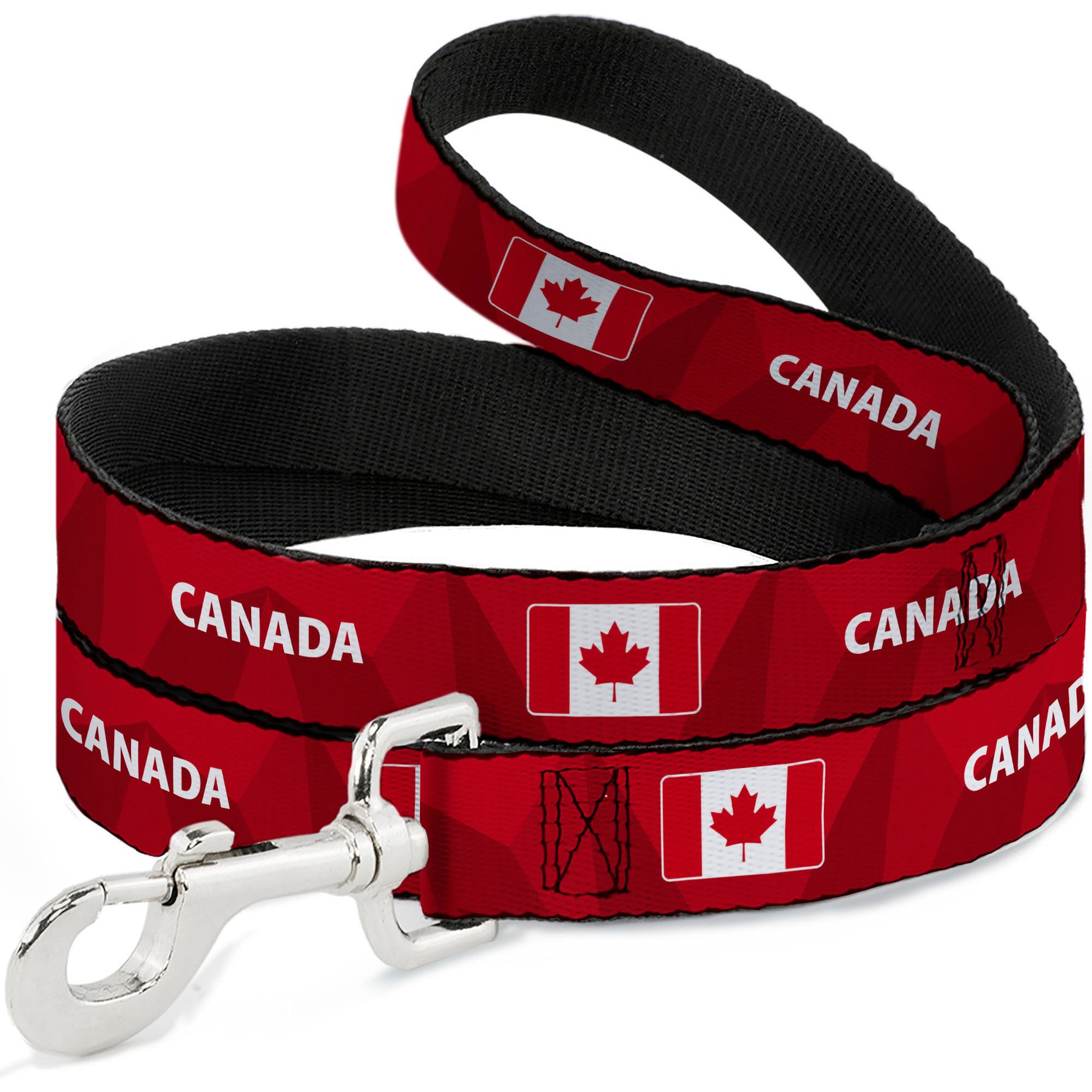 Buckle-Down Global Soccer Cup Series Canada Spirit Flag Dog Leash, 6-ft long, 1-in wide
