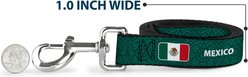 Buckle-Down Global Soccer Cup Series Mexico Spirit Flag Dog Leash, 6-ft long, 1-in wide slide 2 of 3
