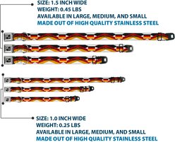 Buckle-Down Global Soccer Cup Series Germany Spirit Flag Metal Seatbelt Buckle Dog Collar, Small: 9.5 to 13-in neck, 1-in wide slide 2 of 8