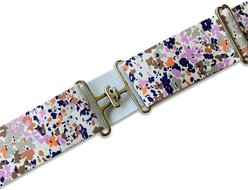 Ace Equestrian Elastic Horse Riding Belt, Floral/Silver, 2-in