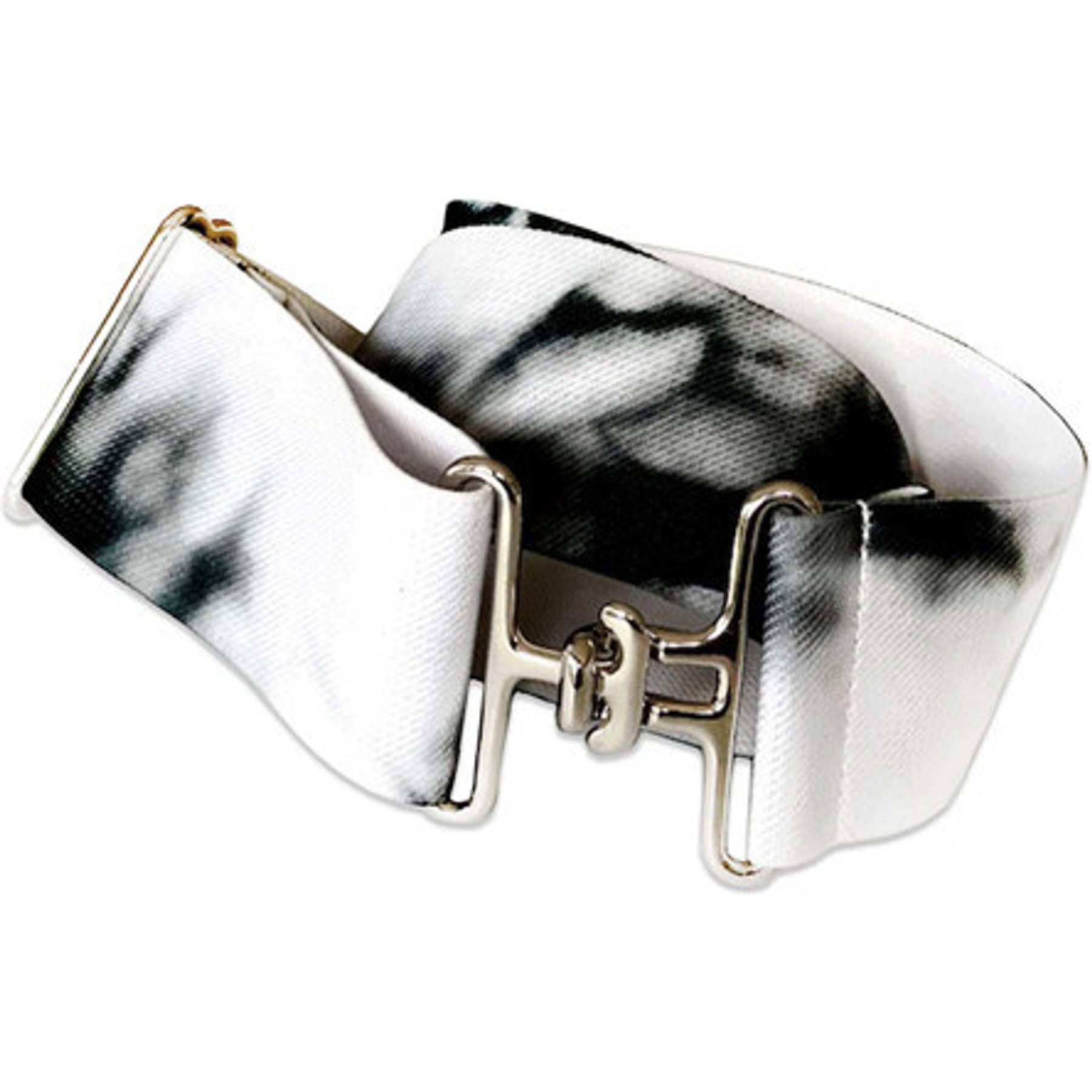 Ace Equestrian Elastic Horse Riding Belt, Black/Black Tie Dye, 2-in