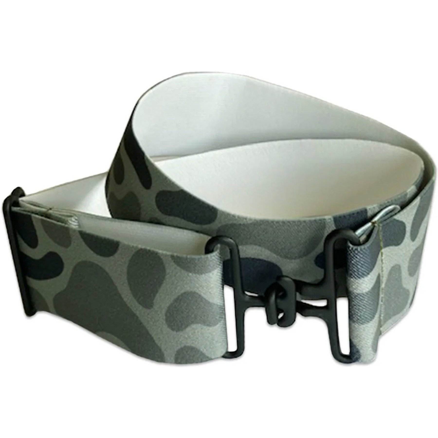 Ace Equestrian Elastic Horse Riding Belt, Black/Marsh Camo, 2-in
