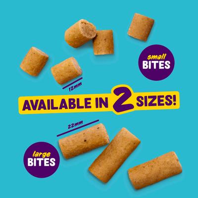 Show full view: Edgard & Cooper Take A Bow Bites Grain-Free Chicken Training Soft & Chewy Dog Treats, Small, 4.2-oz bag slide 8 of 10