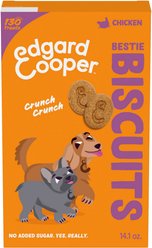 Edgard & Cooper Bestie Biscuit Chicken Crunchy Dog Treats, 14.1-oz box
