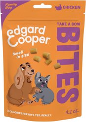 Edgard & Cooper Take A Bow Bites Grain-Free Chicken Training Soft & Chewy Dog Treats, Small, 4.2-oz bag