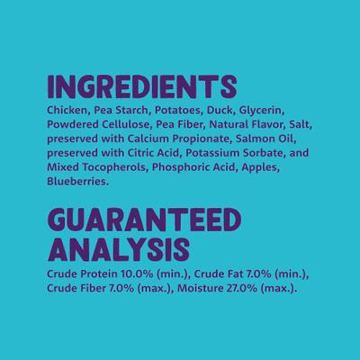 Show full view: Edgard & Cooper Take A Bow Bites Low-Calorie Training Grain-Free Chicken & Duck Recipe Soft & Chewy Dog Treats, Small, 4.2-oz bag slide 6 of 9