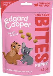 Edgard & Cooper Take A Bow Bites Low-Calorie Training Grain-Free Chicken & Duck Recipe Soft & Chewy Dog Treats,...