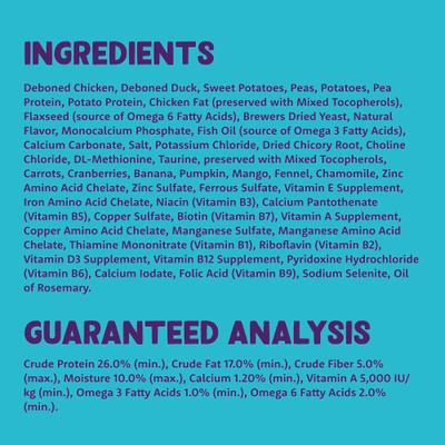 Show full view: Edgard & Cooper Fabulous Free-Run Puppy Grain-Free Chicken & Duck Recipe Dry Dog Food, 11-lb bag slide 7 of 10