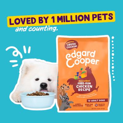 Show full view: Edgard & Cooper Succulent Free-Run Adult Grain-Free Chicken Recipe Dry Dog Food, 22-lb bag slide 10 of 10