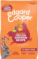 Edgard & Cooper Succulent Free-Run Adult Grain-Free Chicken Recipe Dry Dog Food, 22-lb bag