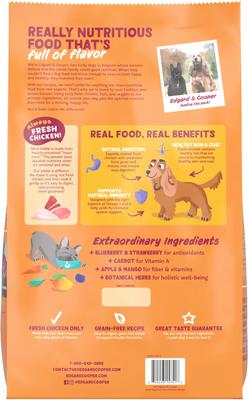 Show full view: Edgard & Cooper Succulent Free-Run Adult Grain-Free Chicken Recipe Dry Dog Food, 22-lb bag slide 3 of 10