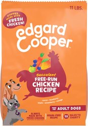 Edgard & Cooper Succulent Free-Run Adult Grain-Free Chicken Recipe Dry Dog Food, 11-lb bag