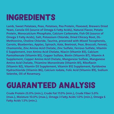 Show full view: Edgard & Cooper Adult Grain-Free Irresistible Farm-Raised Lamb Recipe Dry Dog Food, 22-lb bag slide 7 of 10