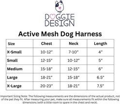 Doggie Design Active Mesh Dog Harness with Leash, Neon Green & Blue, Small: 12 to 15-in neck slide 2 of 5