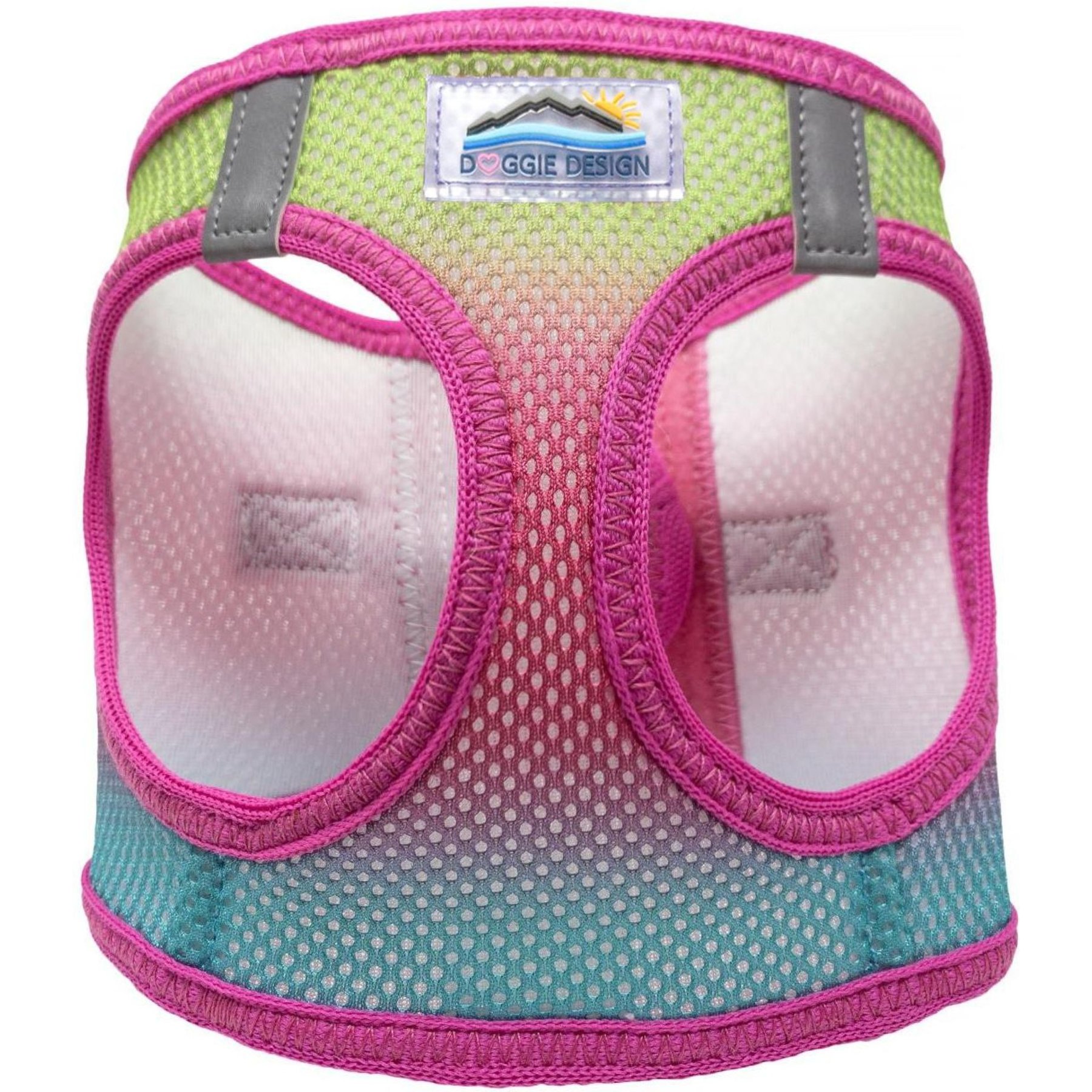 Doggie Design American River Ombre Collection Choke-Free Dog Harness, Cotton Candy, Large: 19 to 21-in neck