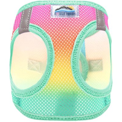 Doggie Design Doggie Design American River Ombre Collection Choke-Free Dog Harness, Beach Party, Medium: 16 to 19-in neck