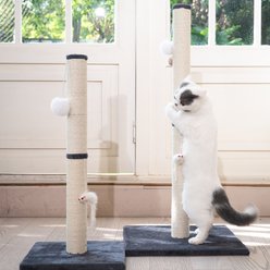 CheerPals Sisal Vertical Cat Scratcher, White, Large slide 2 of 9