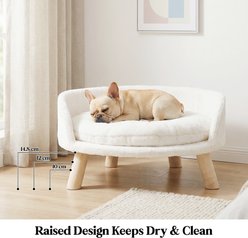 Barpor Round Elevated Sofa Dog Bed, Large slide 2 of 9