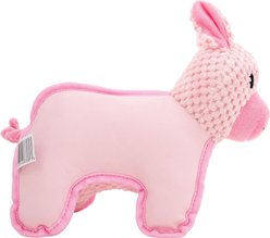 Wrangler Latex & Plush Pig Dog Toy, Pink slide 2 of 4