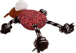 Wrangler Bandana Horse Plush & Rope Tug Dog Toy, Red/Multicolor slide 2 of 3
