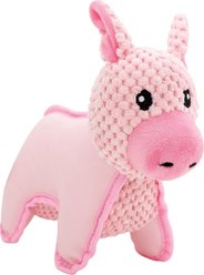 Wrangler Latex & Plush Pig Dog Toy, Pink slide 1 of 4