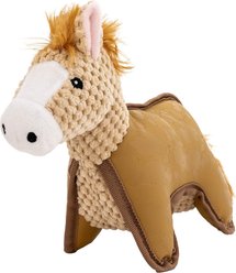 Wrangler Latex & Plush Horse Dog Toy, Tan