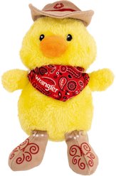 Wrangler Cowboy Chick Plush Dog Toy, Yellow