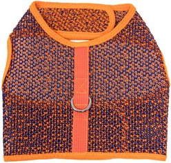 Doggie Design Active Mesh Dog Harness with Leash, Orange & Blue, X-Large: 20 to 23-in neck