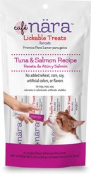 Cafe Nara Tuna & Salmon Flavored Mousse Lickable Cat Treats, 2-oz bag, 4 count