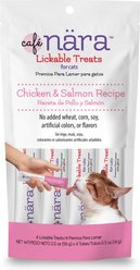 Cafe Nara Chicken & Salmon Flavored Mousse Lickable Cat Treats, 2-oz bag, 4 count