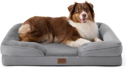 Bedsure Orthopedic Bolster Dog Sofa Bed with Removable Cover, Grey, Large slide 1 of 8