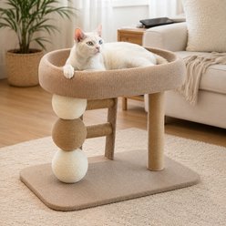NonoPets Modern Multi-Functional 18.5-in Hemp Activity Center Tower Sisal-Scratching Cat Tree
