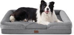 Bedsure Orthopedic Bolster Dog Sofa Bed with Removable Cover, Grey, X-Large slide 1 of 9