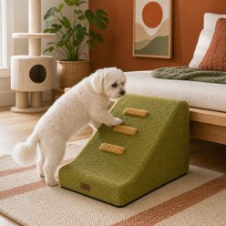 NonoPets High Density Foam Dog Stairs with Removable Cover, 4 steps, Beige slide 2 of 8