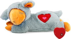 allforpaws Pups Heart Beat Sheep Plush Dog Toy, Gray slide 1 of 9