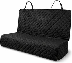 NonoPets Heavy-Duty Multi-Layer Waterproof Dog & Cat Rear Seat Protector, Black