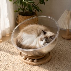 NonoPets Space Capsule Elevated Cat Bed, Large
